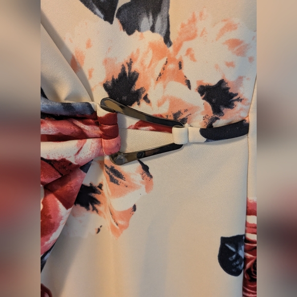 Enfocus Studio Ruched Sheath Dress White Sleeveless Wedding Guest - Picture 5 of 5